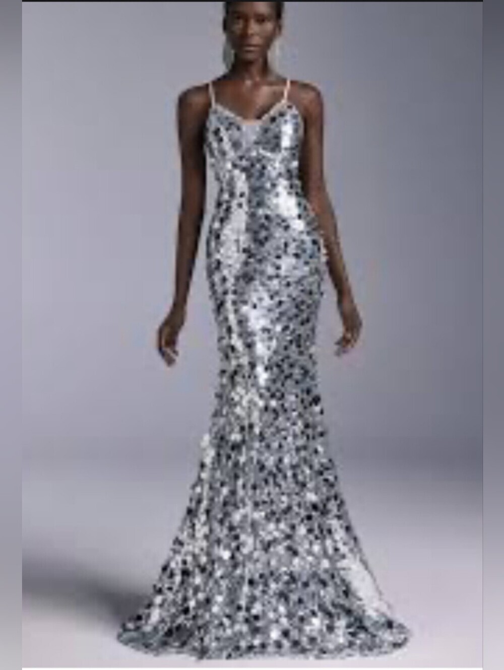 SHEIN Belle Sequined Backless Mermaid Hem